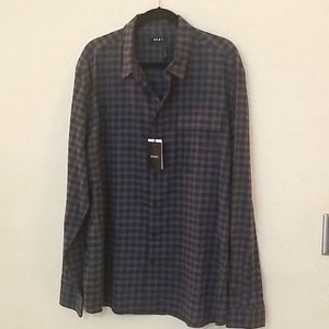 DKNY MEN'S BRUSH COTTON SHIRT